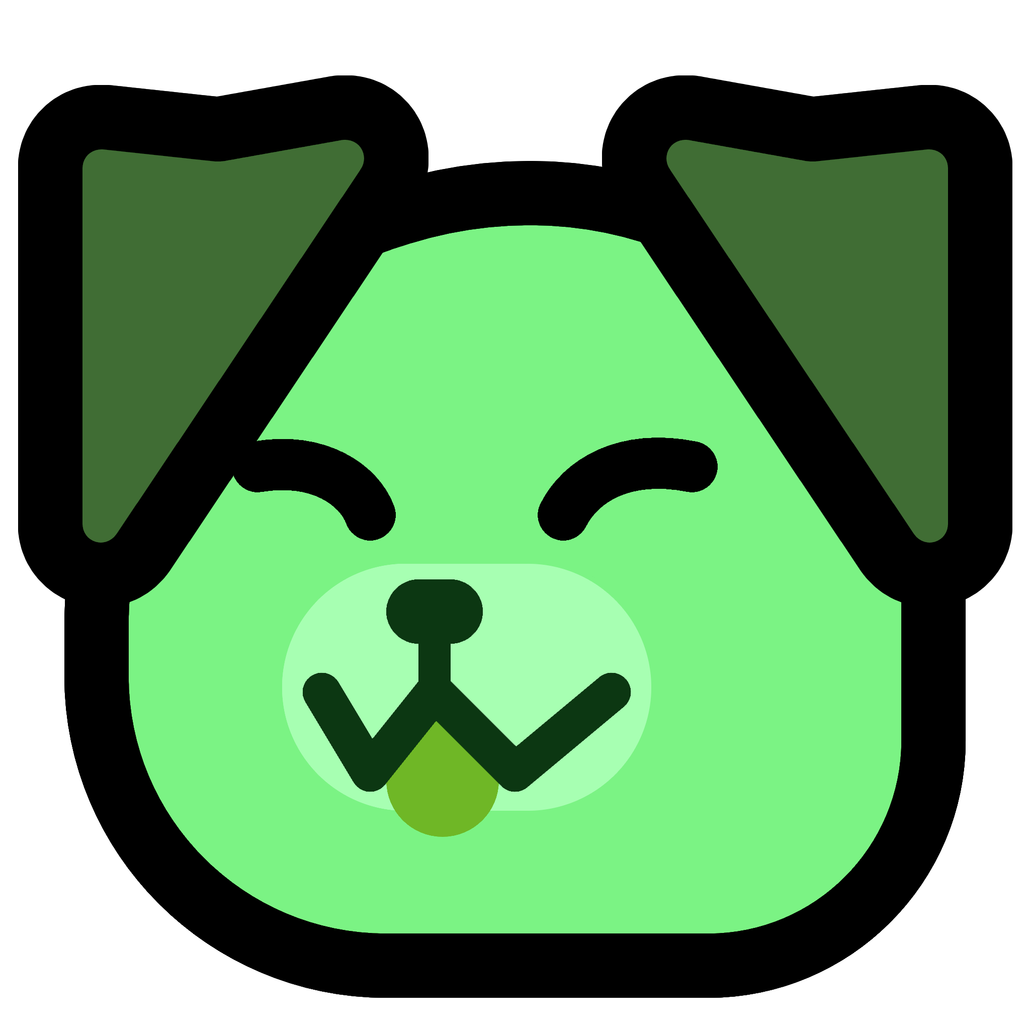 neodog_green_happy_blep