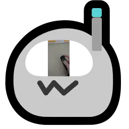 neobot with the video in its visor